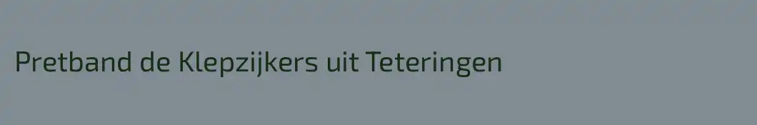 Pretband de Klepzijkers uit Teteringen